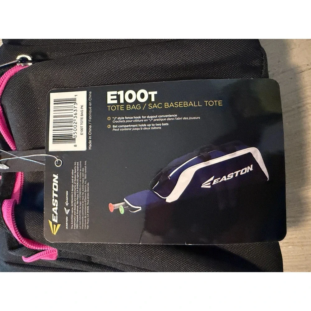 New Easton E100T Tote Bag Baseball Pink Black 35